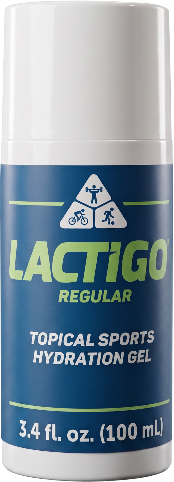 LactiGo Regular topical sports hydration gel 100ml pump bottle